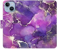 iSaprio flip pouzdro Purple Marble pro iPhone 14 - Phone Cover