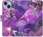 iSaprio flip puzdro Purple Marble na iPhone 14 - Kryt na mobil