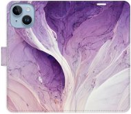 iSaprio flip pouzdro Purple Paint pro iPhone 14 - Phone Cover