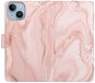 iSaprio flip pouzdro RoseGold Marble pro iPhone 14 - Phone Cover