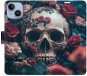 iSaprio flip pouzdro Skull in Roses 02 pro iPhone 14 - Phone Cover