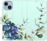 iSaprio flip pouzdro Blue Flowers pro iPhone 14 - Phone Cover