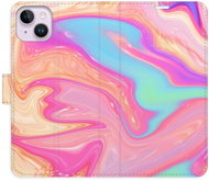 iSaprio flip pouzdro Abstract Paint 07 pro iPhone 14 Plus - Phone Cover