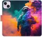 iSaprio flip puzdro Astronaut in Colours 02 na iPhone 14 Plus - Kryt na mobil