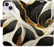 iSaprio flip pouzdro BlackGold Marble pro iPhone 14 Plus - Phone Cover