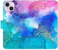iSaprio flip puzdro BluePink Paint na iPhone 14 Plus - Kryt na mobil