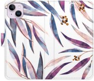 iSaprio flip pouzdro Ornamental Leaves pro iPhone 14 Plus - Phone Cover