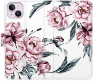 iSaprio flip pouzdro Pink Flowers pro iPhone 14 Plus - Phone Cover
