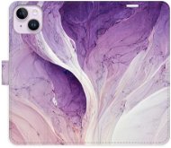 iSaprio flip puzdro Purple Paint na iPhone 14 Plus - Kryt na mobil