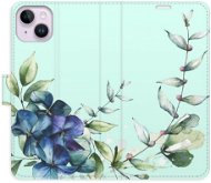 iSaprio flip pouzdro Blue Flowers pro iPhone 14 Plus - Phone Cover