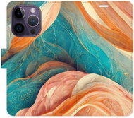 iSaprio flip case Blue and Orange for iPhone 14 Pro - Phone Cover