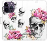 iSaprio flip pouzdro Crazy Skull pro iPhone 14 Pro - Phone Cover