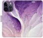 iSaprio flip pouzdro Purple Paint pro iPhone 14 Pro - Phone Cover