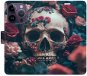 iSaprio flip pouzdro Skull in Roses 02 pro iPhone 14 Pro - Phone Cover