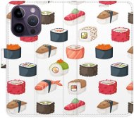 iSaprio flip pouzdro Sushi Pattern 02 pro iPhone 14 Pro - Phone Cover