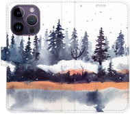 iSaprio flip pouzdro Winter 02 pro iPhone 14 Pro - Phone Cover