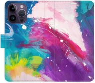 iSaprio flip puzdro Abstract Paint 05 pre iPhone 14 Pro Max - Kryt na mobil