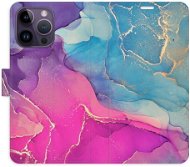 iSaprio flip puzdro Colour Marble 02 pre iPhone 14 Pro Max - Kryt na mobil