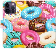 iSaprio flip pouzdro Donuts Pattern 02 pro iPhone 14 Pro Max - Phone Cover