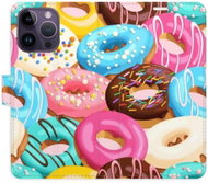 iSaprio flip pouzdro Donuts Pattern 02 pro iPhone 14 Pro Max - Phone Cover