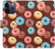 iSaprio flip pouzdro Donuts Pattern pro iPhone 14 Pro Max - Phone Cover