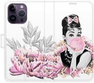 iSaprio flip puzdro Girl with bubble pre iPhone 14 Pro Max - Kryt na mobil