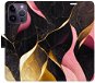 iSaprio flip pouzdro Gold Pink Marble 02 pro iPhone 14 Pro Max - Phone Cover