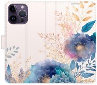 iSaprio flip pouzdro Ornamental Flowers 03 pro iPhone 14 Pro Max - Phone Cover