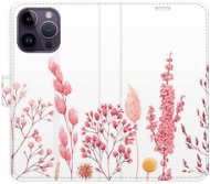 iSaprio flip pouzdro Pink Flowers 03 pro iPhone 14 Pro Max - Phone Cover