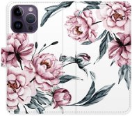 iSaprio flip puzdro Pink Flowers pre iPhone 14 Pro Max - Kryt na mobil