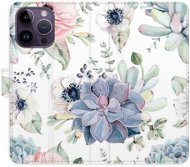 iSaprio flip pouzdro Succulents pro iPhone 14 Pro Max - Phone Cover