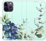 iSaprio flip pouzdro Blue Flowers pro iPhone 14 Pro Max - Phone Cover