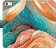 iSaprio flip pouzdro Blue and Orange pro iPhone 5/5S/SE - Phone Cover