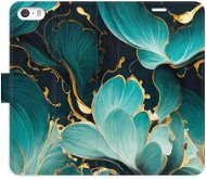 iSaprio flip pouzdro Blue Flowers 02 pro iPhone 5/5S/SE - Phone Cover
