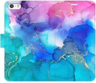 Kryt na mobil iSaprio flip puzdro BluePink Paint na iPhone 5/5S/SE - Kryt na mobil