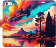 iSaprio flip pouzdro Colorful Mountains 02 pro iPhone 5/5S/SE - Phone Cover