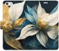 iSaprio flip puzdro Gold Flowers pre iPhone 5/5S/SE - Kryt na mobil