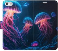iSaprio flip puzdro Jellyfish pre iPhone 5/5S/SE - Kryt na mobil