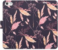 iSaprio flip pouzdro Ornamental Flowers 02 pro iPhone 5/5S/SE - Phone Cover