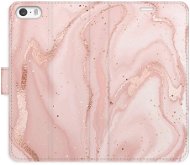 iSaprio flip pouzdro RoseGold Marble pro iPhone 5/5S/SE - Phone Cover