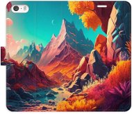 iSaprio flip pouzdro Colorful Mountains pro iPhone 5/5S/SE - Phone Cover