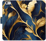 iSaprio flip pouzdro GoldBlue pro iPhone 6/6S - Phone Cover