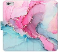 iSaprio flip pouzdro PinkBlue Marble pro iPhone 6/6S - Phone Cover