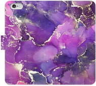 iSaprio flip case Purple Marble for iPhone 6/6S - Phone Cover