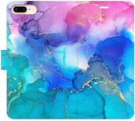 iSaprio flip puzdro BluePink Paint pre iPhone 7 Plus - Kryt na mobil