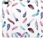 iSaprio flip pouzdro Colorful Feathers pro iPhone 7 Plus - Phone Cover
