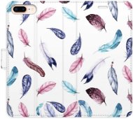 iSaprio flip pouzdro Colorful Feathers pro iPhone 7 Plus - Phone Cover