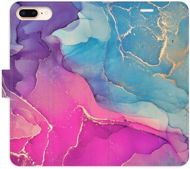 iSaprio flip puzdro Colour Marble 02 pre iPhone 7 Plus - Kryt na mobil