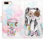 iSaprio flip puzdro Donut Worry Girl pre iPhone 7 Plus - Kryt na mobil