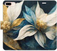 iSaprio flip pouzdro Gold Flowers pro iPhone 7 Plus - Phone Cover